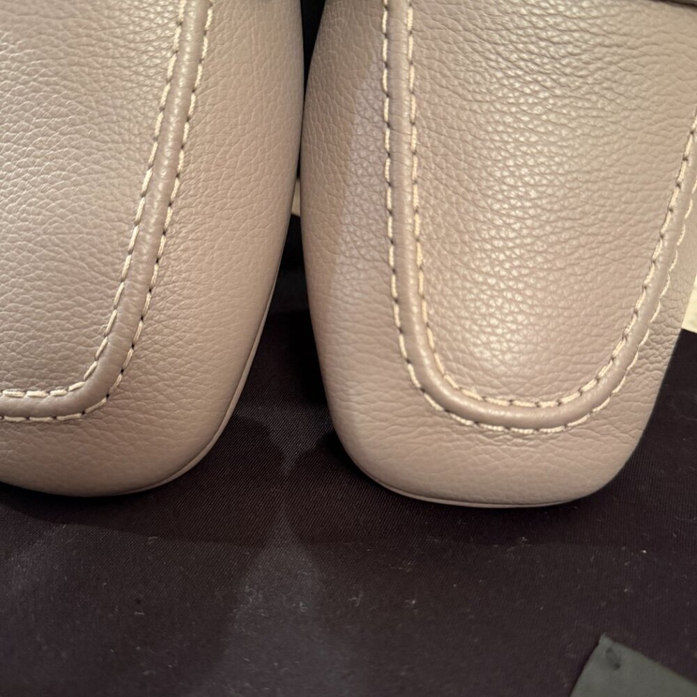 Versace 1017072 Gray Leather Driver Shoes with Medusa plaque, 42.5 - Picture 14 of 16